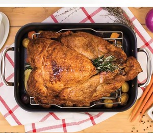Support à poulet rôti pliable en acier inoxydable, multifonction, portable, réutilisable, réglable, résistant à la chaleur, non revêtu, pour four et charbon de bois - Product Image 5