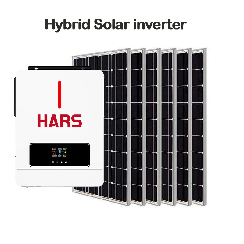 HARS 3600W 24VDC 120A Hybrid built-in mppt Pure Sine Wave solar hybrid invert Solar hybrid solar inverter