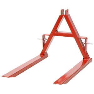 750KG Capacidad Steel Farm Implementos Tractor Accesorio Enganche de <span class=keywords><strong>3</strong></span> puntos Quick Attach Euro Pallet Forks para la venta - Product Image 1