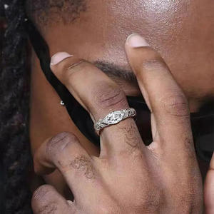 T0952 Women's Marquise Cut Natural Diamond Engagement <b>Ring</b> Classic Style <b>14K</b> White <b>Gold</b> Band - Product Image 2