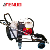 EBM-S200 Mini pulvérisateur d'asphalte portable, machine à bitume et à goudron avec une capacité de réservoir de 100 L, moteur et moteur comme composants principaux