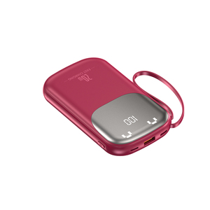 Conception mignonne Câbles intégrés 10000mah Powerbank <span class=keywords><strong>Chargeur</strong></span> de téléphone portable à charge rapide pour le support OEM de voyage - Product Image 1