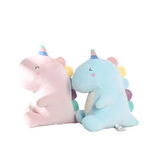 Coussin en peluche dinosaure coloré pour enfants, jouet en peluche doux, compagnon de sommeil pour bébé, cadeau unisexe en provenance de Chine - Product Image 2