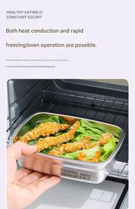 304 不锈钢食品储存容器，带盖，密封真空，用于食物准备和剩菜储存，可冷冻 - Product Image 6