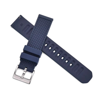 Correa de Reloj Deportiva Mingfung de Último Diseño, FPM/FKM, 18mm 20mm 22mm, de Caucho Fluorado Elástico, de Liberación Rápida, para Relojes Inteligentes de Buceo
