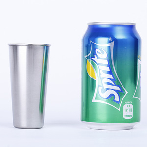 Vaso de Acero Inoxidable 48x32x92mm Aislado para Cerveza y Licores - Product Image 2