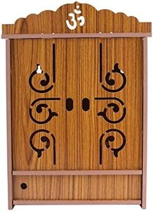 Handcrafted Wooden <strong>Stand</strong> for Puja Home Office Business MDF with Engraving Elegant Home Decor <strong>Pooja</strong> Mandirwood Hanging <strong>Stand</strong> - Product Image 5