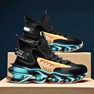 Chaussures de sport pour hommes, nouvelles chaussures de course à hauteur accrue <span class=keywords><strong>2021</strong></span>, chaussures décontractées pour hommes, absorption des chocs, chaussures de <span class=keywords><strong>basket</strong></span>-ball d'été - Product Image 2