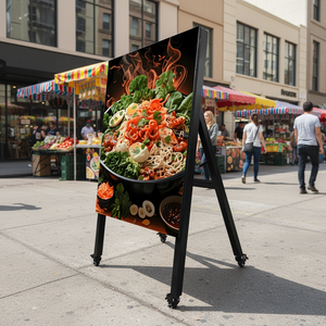 IP65 waterproof portable advertising machine, outdoor LED <b>screen</b>, signboards, digital signage advertising - Product Image 1