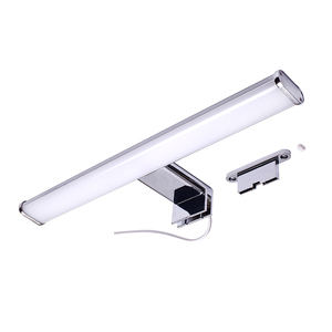 Espejo LED con Luz para Baño, Marca <span class=keywords><strong>Homer</strong></span>, 220V, IP44, Europeo, Moderno, 400mm, 8W, para Gabinete, Espejo Frontal, Cromado Pulido - Product Image 1