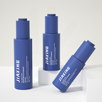 Flacon de sérum capillaire de luxe à bouton rotatif 30 ml avec compte-gouttes à pression en verre et emballage en boîte