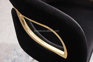 Chaise de bar au design unique, pieds en <span class=keywords><strong>acier</strong></span> inoxydable doré, <span class=keywords><strong>tabouret</strong></span> de bar <span class=keywords><strong>haut</strong></span> pour salle à manger ou cuisine - Product Image 5