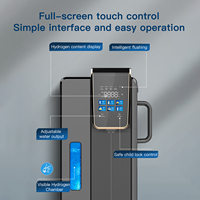 Distributeur d'eau hydrogénée WOPIN en acier inoxydable avec alimentation USB/électrique/manuelle, eau chaude/froide pour usage domestique et hôtelier