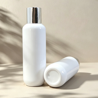 Bouteille de lotion personnalisée en plastique PET de 150 ml avec pompe, bouchon à vis, joint d'étanchéité, pour application de savon liquide, crème cosmétique, impression sérigraphique