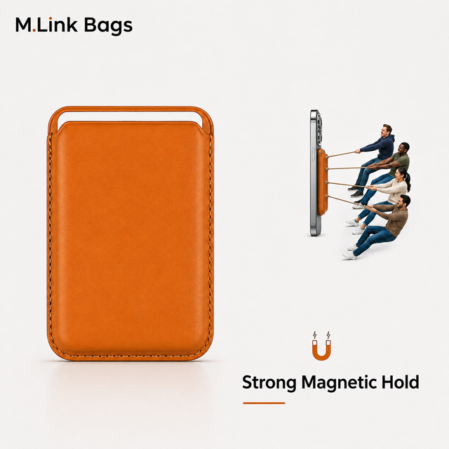 Wholesale Magnetic Phone Wallet Strong Magnet Card Holder PU Leather Case Compatible with iPhone 14 15 Accessories