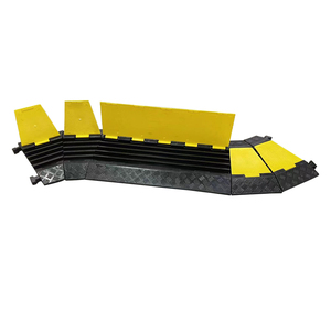 आसान प्लेसमेंट और हटाने 900*500*50 मिमी 5 चैनल सड़क रबर फर्श केबल रक्षक के साथ - Product Image 3