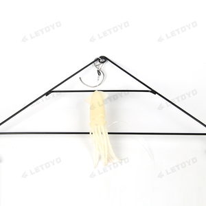 LETOYO Leurre souple de calmar artificiel de 9 "avec barre d'épandage de 30" <span class=keywords><strong>pour</strong></span> la pêche à la traîne en eau de mer. - Product Image 4