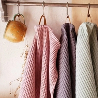 Tissu gaufré en microfibre, tissu à bulles de coton biologique imprimé personnalisé, teint uni, tissé, 100 pièces, mélange de 5 couleurs, Dobby 230cm,90 pouces