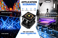 Module LED à haute densité de flux, blanc froid, puce LED verticale COB pour éclairage cinématographique