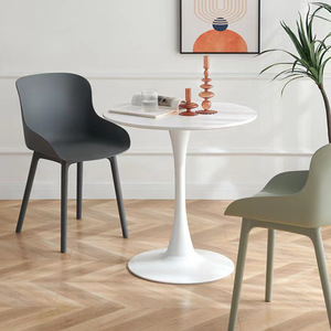 Đồ Nội Thất Phong Cách Bắc Âu Ghế Quán Cà Phê Thiết Kế Nổi Tiếng Bàn Ăn Màu Trắng Bộ Bàn Và Ghế Ăn Hiện Đại Hoa Tulip Kiểu Scandinavia 4 - Product Image 4