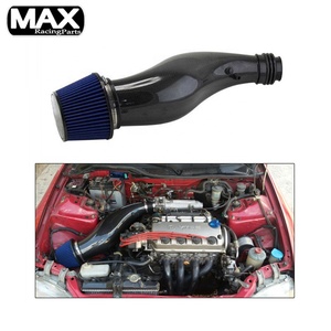 Las carreras de Auto partes <span class=keywords><strong>Turbo</strong></span> frío Escudo de fibra de carbono de admisión de aire tubo de inducción Kit de filtro para <span class=keywords><strong>Honda</strong></span> <span class=keywords><strong>Civic</strong></span> <span class=keywords><strong>B16</strong></span> B18, por ejemplo DC2 92-00 Acura - Product Image 6