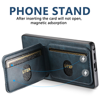 Étui de téléphone SUTENI pour Samsung S26 Ultra avec porte-cartes et support, motif en cuir huilé, surface lisse en similicuir de luxe, compatible S25 Plus S24 S23
