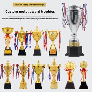 Trofeo Deportivo Mundial <span class=keywords><strong>de</strong></span> Metal Plateado Personalizado con Galvanoplastia Dorada para Campeón <span class=keywords><strong>de</strong></span> Competición <span class=keywords><strong>de</strong></span> Baloncesto - Product Image 2