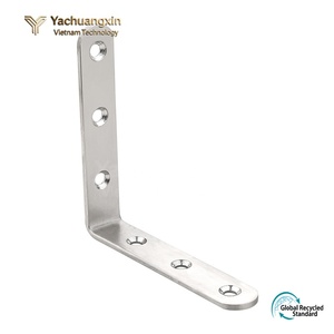 Outils de quincaillerie, support en L en acier inoxydable, connecteur plat, conception à 3 trous pour l'installation à domicile, outil de quincaillerie - Product Image 6