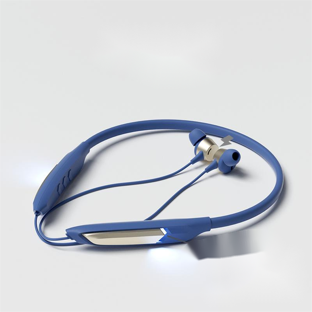 SIBYL LED Digital Display Neckband Magnetic Wireless Sport Running Earphones Headset With Mic Earplug Earbud & In-ear Headphones