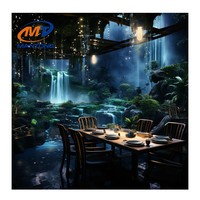 Solution de projection immersive pour restaurant/hôtel Système de projection pour mur/sol Salle à manger interactive Projection immersive
