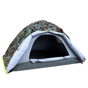 Amazon hot sale winter Plunger outdoor tent Thicken Three-layer composite fabric Camouflage Keep warm winter outdoor tent