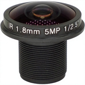 Objectif HD 1,8 mm, 5 mégapixels, éléments d'objectif entièrement en verre, 180 ° 1/2,5 pouce, monture M12, accessoire d'équipement M928 - Product Image 1