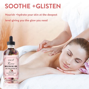 Private Label Boby idratante olio floreale con petalo rosa camomilla ecualipto giorno e notte per la cura della pelle morbida e lucida - Product Image 2