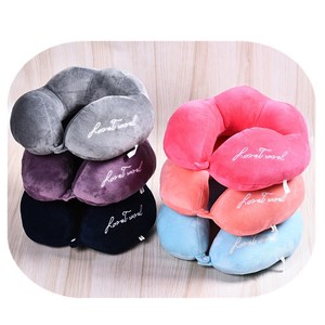 Moda rahat yumuşak nakış renkli yaratıcı <span class=keywords><strong>U</strong></span> şekli yastık seyahat araba - Product Image 1