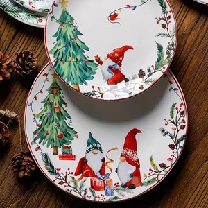 Piatto Natalizio YY a Forma di Albero di Natale, Set Creativo di Piatti per <span class=keywords><strong>Cena</strong></span> di Natale, Colazione, Dolci e Snack, Decorazione da Tavola, Regalo, Piatto Natalizio da 8 Pollici - Product Image 5