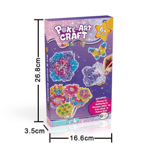 Kits de Arte Poke - <span class=keywords><strong>Manualidades</strong></span> de Flores Mágicas <span class=keywords><strong>para</strong></span> Niños de 4 a 12 Años, Regalos de <span class=keywords><strong>Cumpleaños</strong></span> y Navidad, Recuerdos de Fiesta, Poliéster y Cartón - Product Image 1