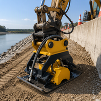 Mini-compacteur de plaques hydraulique pour excavatrice, 3-60 tonnes, 900 kg, accessoire de compactage vibrant pour sols, tranchées et routes, OEM