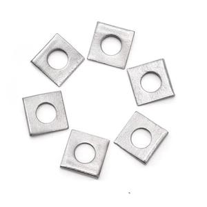 Rondelles carrées biseautées personnalisées OEM ODM, cales métalliques pour nivellement, en acier au carbone galvanisé pour le nivellement par cales - Product Image 1