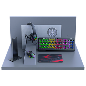 Onikuma Tz5006 <span class=keywords><strong>5</strong></span> In 1 <span class=keywords><strong>Combo</strong></span> Muis Toetsenbord En Koptelefoon Set Bedrade Gaming Rgb Pc Game Accessoires Gaming Muis <span class=keywords><strong>Combo</strong></span> - Product Image 1
