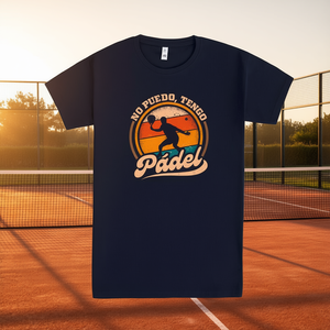 Camiseta No Puedo Tengo Padel Azul Marino Diseño Vintage Ropa Deportiva - Product Image 3