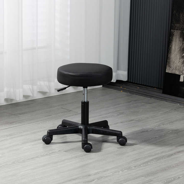 Adjustable Round Swivel Stool with Wheels