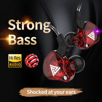 Auriculares QKZ AK6 originales, auriculares con controlador de cobre con cable de 3,5mm, auriculares estéreo HiFi, Auriculares deportivos con cancelación de ruido en la oreja