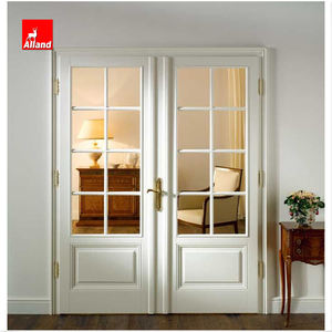 Portes intérieures doubles en bois de style français pour salon, pour entrée intérieure, <span class=keywords><strong>prix</strong></span> d'usine - Product Image 6