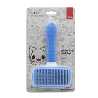 Peigne à aiguilles pour animaux de compagnie, en acier inoxydable et ABS, personnalisé, pour chat et chien, outil de toilettage, brosse pour enlever les poils