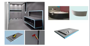 4/6/10/12/20/30/50mm Panneau XPS de revêtement de ciment Type de surface Panneau d'appui pour carrelage Sandwich Lisse Bleu <span class=keywords><strong>Isolation</strong></span> murale moderne - Product Image 4