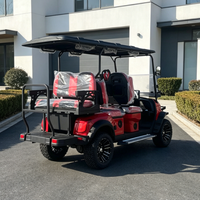 Voiturette de golf électrique personnalisée Rainbow 6 places avec batterie au lithium 72V et moteur 5kw certifiée DOT pour les terrains de golf et les clubs