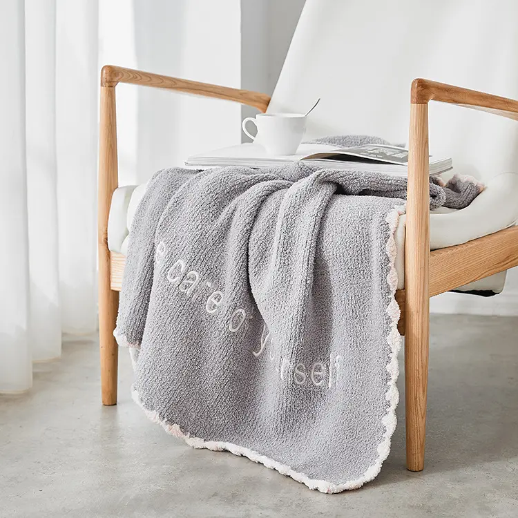 Koreanische 100 Prozent Polyester Baby Kissen und Decke Set Fleece Bettwäsche wirft