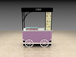 Vente <span class=keywords><strong>en</strong></span> ligne de fourgonnette alimentaire mobile Chariot à glaces Chariot à glaces Café Idée design 6 saveurs Vendeur d'aliments - Product Image 2