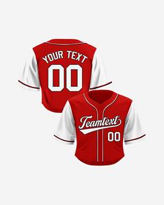 Maillot de baseball personnalisé pour femme, coupe courte, avec nom et numéro d'équipe, tenue de supporter pour le jour du match - Product Image 1