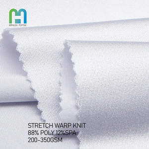 Tissu Spandex à haute brillance Stretch 4 voies Dazzle 200 Tissu de sublimation blanc en tricot de nylon à faible élasticité pour maillots nfl - Product Image 1